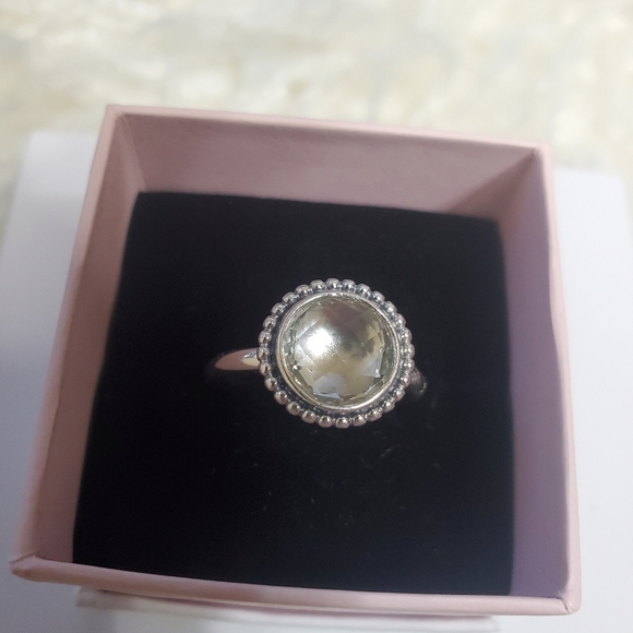 Pandora sterling silver CZ Brilliant Legacy Halo Ring size 56 - Picture 6 of 10